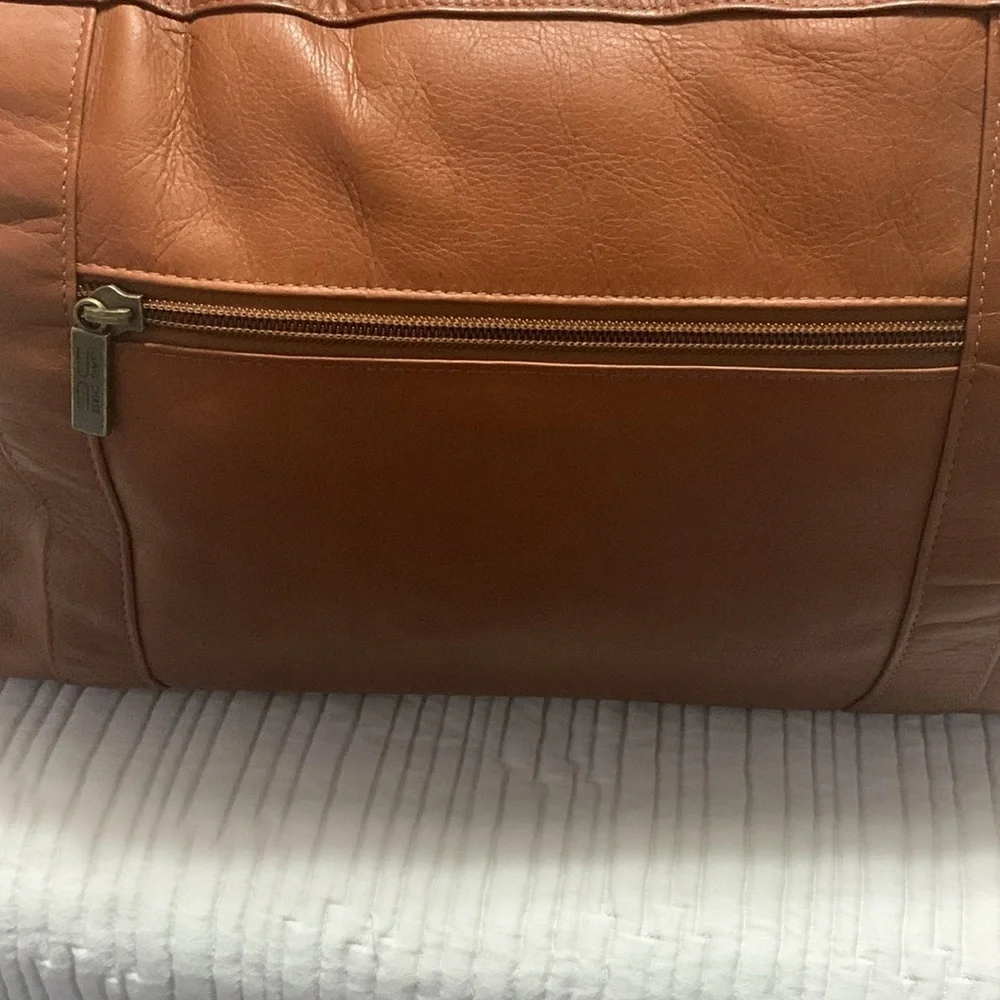 Claire Chase Laramie Leather Saddle Duffel Minimalist Quite Contemporary Travel